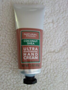 New Sealed NATURAL BREEZE Coconut Shea Ultra Moisturizing Hand Cream 3oz